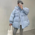 Fashion Loose Thickening Warm Hooded 2023 New Women Down Jacket Winter White Duck Down Women's Down Jacket Female Parker NBH850