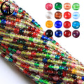 Zhe Ying Wholesale 2mm Round Crystal Beads 24.Mix Colors Glass 14.5inches Chinese Loose Crystal Beads for Jewelry Making