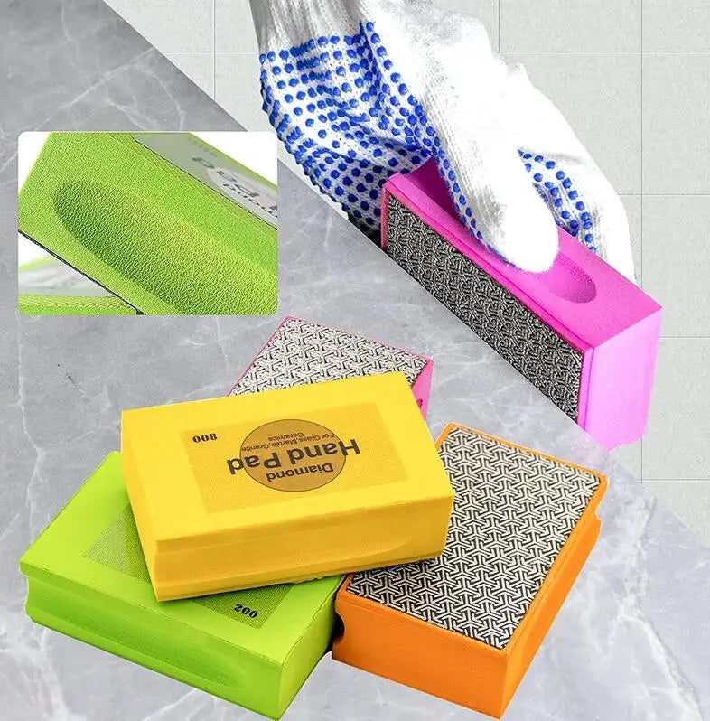 Electroplate Diamond Hand Polishing Pad for Stone Granite Marble Glass Polishing