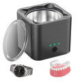 Portable 45kHZ Ultrasonic Cleaner for Jewelry and Dental Appliances 190ML Electric Power Source for Household Use