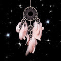 Handmade Spiritual Dreamcatcher and Wind Chime Decor Feather Hanging Ornament for Bedroom Door Crystal Crafts Home Decor Gift