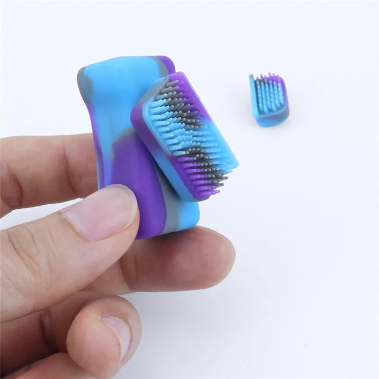 Powerful Magnetic Mini Cleaning Brush Silicone Scrubber Magnet Cleaner for Irregular Glassware Double-side Window