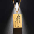 Egyptian Decorations Marvel Legends Egyptian Jewelry Ancient Egyptian Gods Real Gold Plated Necklace Stainless Steel Necklace