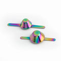 Nolvo World New Arrival 12mm 15mm Bag Feet Diy Purse Feet Rainbow Color Handbag Metal Feet Other Bag Parts & Accessories
