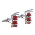 Wholesale Red Fire Extinguisher Novelty Cufflinks Custom Men's Suit Shirt Fashion Accessory Wedding Tuxedo Trendy Jewelry Gift