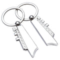 Cruise Ship Key Chain Manufacturer'S Spot Wholesale Metal Ship Key Chain Metal Lovers Automobile Bag Key Pendant Laser Logo