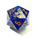 Large D20 Single Dice20 Sided Handmade Polyhedral Resin Sharp Edge DND Dice for Dungeons and DragonsRPGRoleplaying Table Game