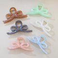 New 13cm High-end Bowknot Shape Hair Clip Solid Color Hollow Exquisite Hair Accessory Large Size Elegant Style Women Hair Claws