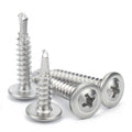 M4.2 M4.8 #8 #10 Stainless Steel 410 Phillips Self Tapping Screws Wafer Modified Truss Head Self Drilling Sheet Metal Screws