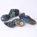Natural Chakra Reiki Raw Gemstone Flashy Labradorite Rough Healing Stones for Decoration MegaBDM