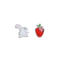 REETI 925 Sterling Silver Rabbit Turnip Stud Earrings for Women Elegant Wedding Jewelry
