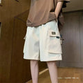 Work Shorts Men's Summer Thin Large Pocket Knee Length Short Pants Drawstring Mens Shorts Custom for Men Cargo Pants