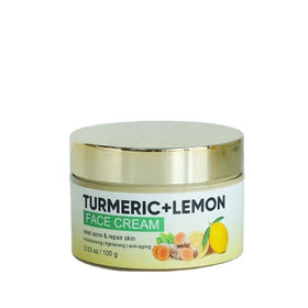 Private Label Anti Acne Whitening Herbal Nourishing Face Care Turmeric Lemon Face Cream for All Skin Type Skincare Tools
