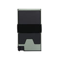 RFID Blocking Money Clip Metal Wallet Credit Card Holder With Expandable Backplate