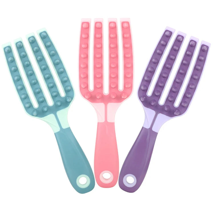 Long Handle Shampoo Brush Deep Clean Head Anti-itch Massage Comb Vent Detangler Hairbrush