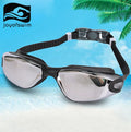 Cozy Adult Waterproof Leak-Proof Anti Fog UV Swimming Goggles with Rimmed Conjoined Clear Lenses PC Material