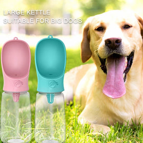 Food Grade Cat Plastic Drinking Bowl for Traveling Leak Proof Dog Water Bottle Portable Pet Outdoor Water Drinking Bottle