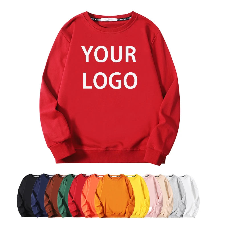 Wholesale Women's Cotton Heavyweight Crewneck Sweatshirt Custom Casual Streetwear Running Workout Pullover Tops Sport Sweatshirt
