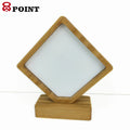 Factory Outlet Square Bamboo Photo Frame Sublimation Bamboo Photo Frame Blank Sublimation Photo Panel