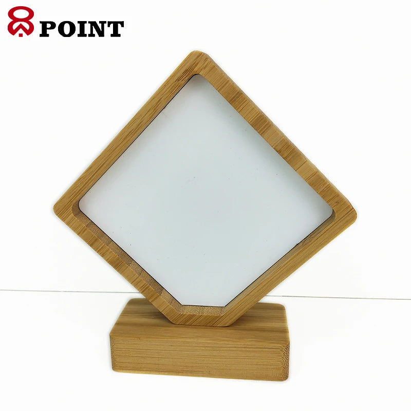 Factory Outlet Square Bamboo Photo Frame Sublimation Bamboo Photo Frame Blank Sublimation Photo Panel