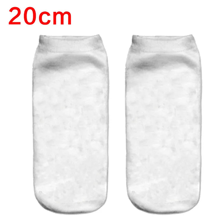 Wholesale Good Quality Custom 3D Sublimated Digital Photo Dye Polyester Printed Casual Bottom Logo Sublimation Socks