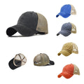 Wash Fabric Cotton Distress Dad Hats Plain With Custom Logo Embroidery Blank Jeans Men Suede Baseball Hat Caps With Mesh