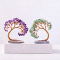 Wholesale Natural Healing Amethyst Crystal Tree Crystal Gravel Phoenix-tail Tree Rose Quartz Home Decorative Crafts