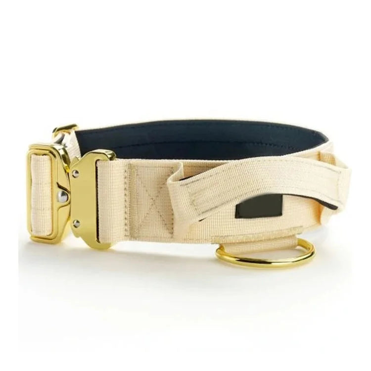 Classic Personalized Polyester/Nylon Pet Dog Collar with Accessory Buckle Soft Handle and Padded Design