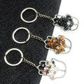 HZ Chinese Natural stone_ Crystal Life Tree Pendant hand wound silk fortune Tree key chain palm fortune Tree Pendant