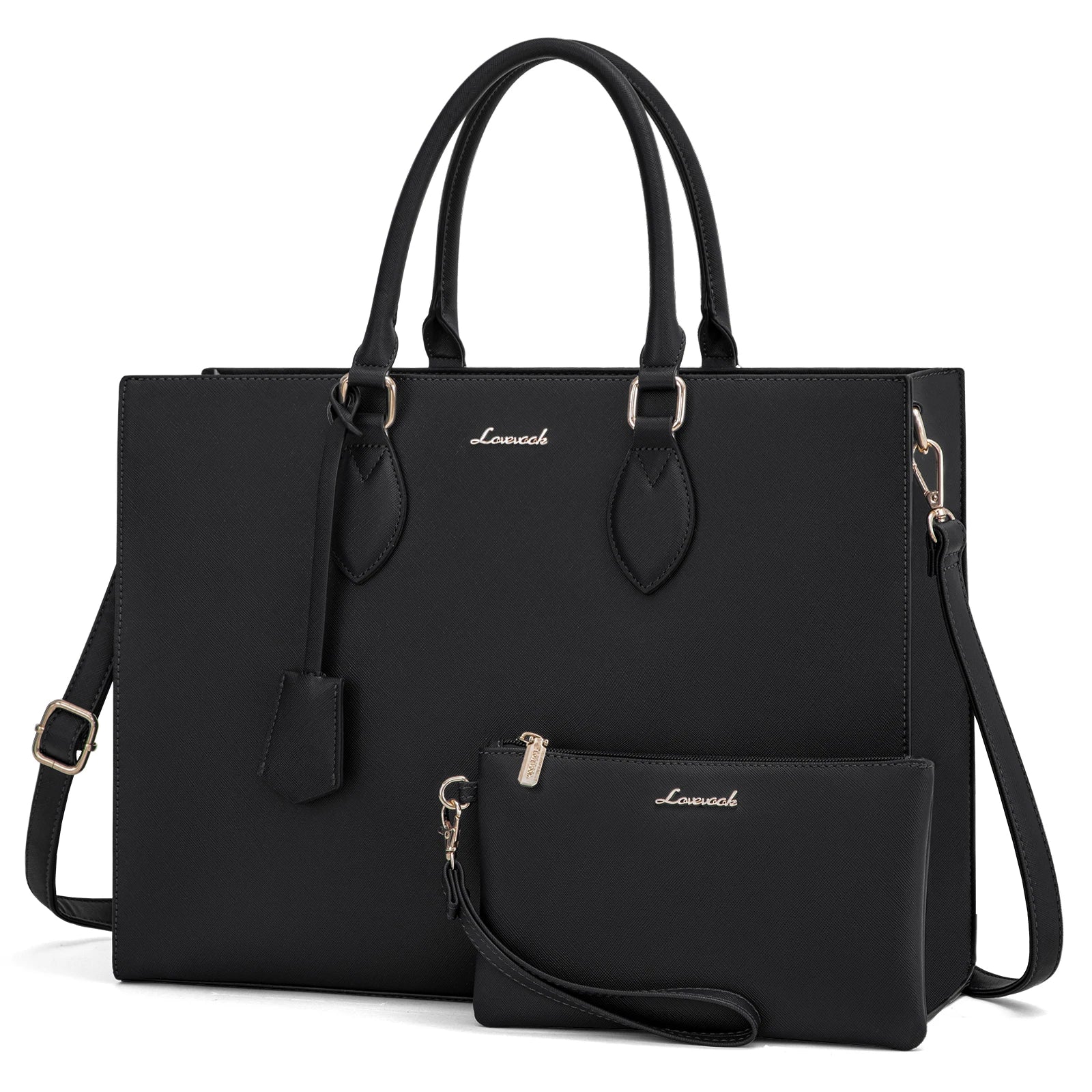 LOVEVOOK Luxury Oversize Large Capacity Tote Bag Briefcase Bag for Office Lady Laptop Shoulder Bags PU Leather Purse for Women
