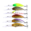 Wholesale MI127 10cm 7g Artificial Hard Plastic Bait Minnow Fishing Lures with Long Tongue Board