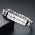 Personalized Religious Bible Verse Scripture Quotes Bracelet Faith Christian Adjustable Stainless Steel Encourage Inspirational