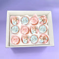 XJH Cupcake Box 12 Hole Clear Lid Cupcake Boxes and Packaging White Card Paper Dessert Box for Party Wedding