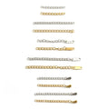 Stainless Steel Extenders Chain Necklace 14K Gold Plated Silver Extension Chains for Jewelry Making 3cm 5cm