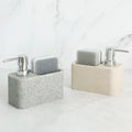 WH Beige Polyresin Automatic Foam Soap Dispenser for Kitchen Use Modern Design 1 Year Warranty