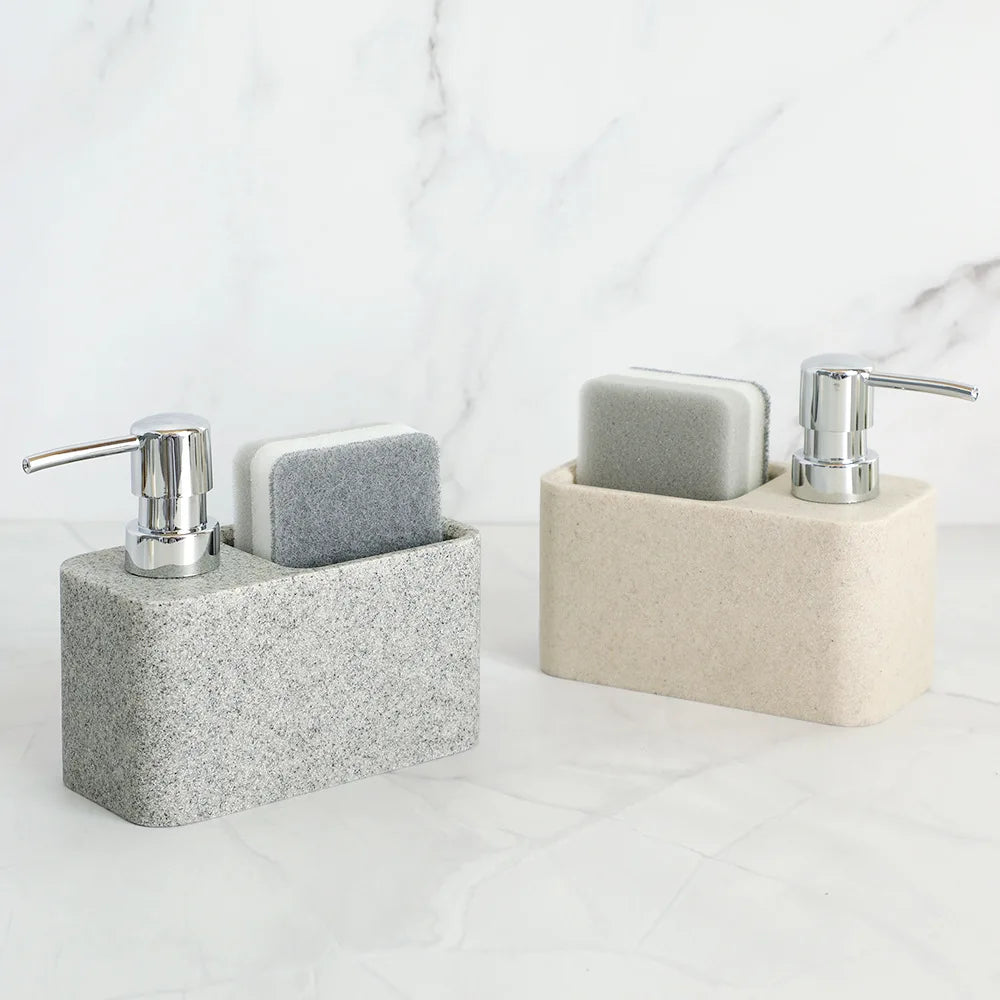 WH Beige Polyresin Automatic Foam Soap Dispenser for Kitchen Use Modern Design 1 Year Warranty