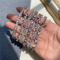 Bridal Wedding Bracelets Pulseras De Moda CZ Zircon Heart Bracelet for Women Jewelry