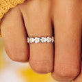 CAOSHI Hot Sale Korean Style Silver Plated Rings for Girls Fashion Women Daisy Flower Rings Female Ladies Finger Sunflower Ring