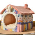 Dog House Cat Bed Washable Pet Tent Dog Beds Eco Friendly Corduroy Soft Dog Home  Pet House