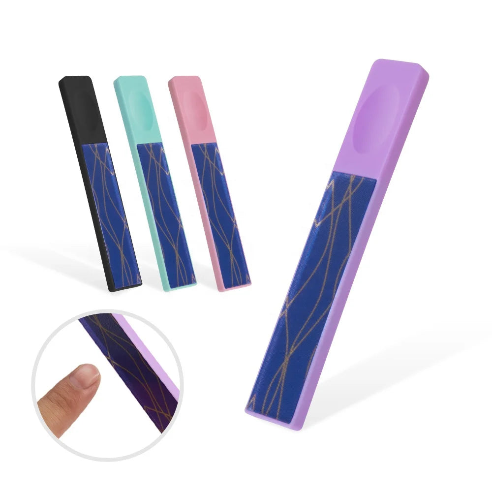Professional Mini Nano Glass Straight Nail File Transparent Sanding Polishing Grinding Nail Art Manicure Tools MegaBDM