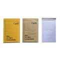 Ecommerce Goods Custom Logo White/Yellow/Brown/Black Cornstarch Biodegradable Bubble Padded Envelope Paper Kraft Mailer BPI No