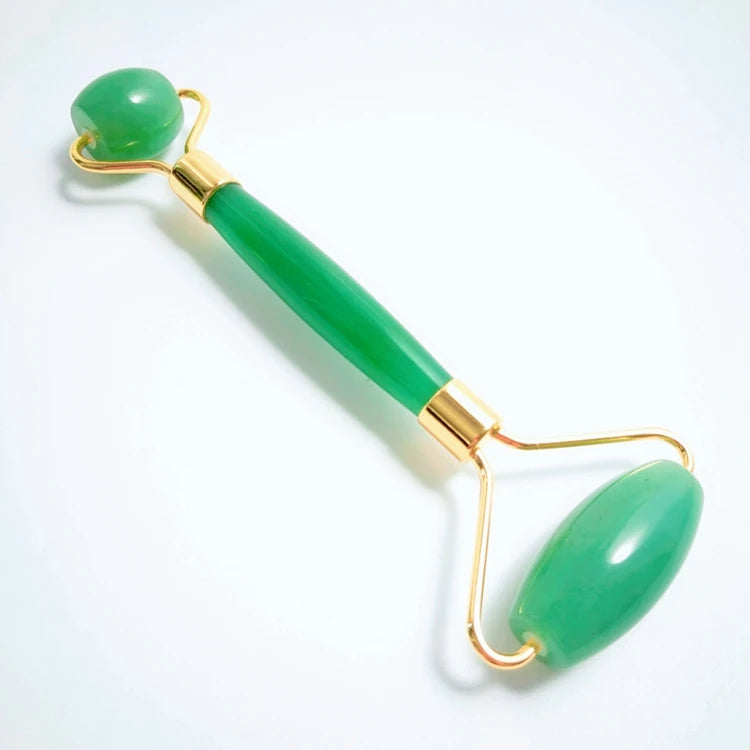 DIY DIY Pretty design Jade Roller For Face Facial with box green aventurine japan skin care HY