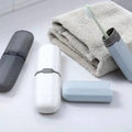 Haogle New Style Portable Travel Transparent Plastic Bathroom Storage Container Box Clear Toothbrush Holders