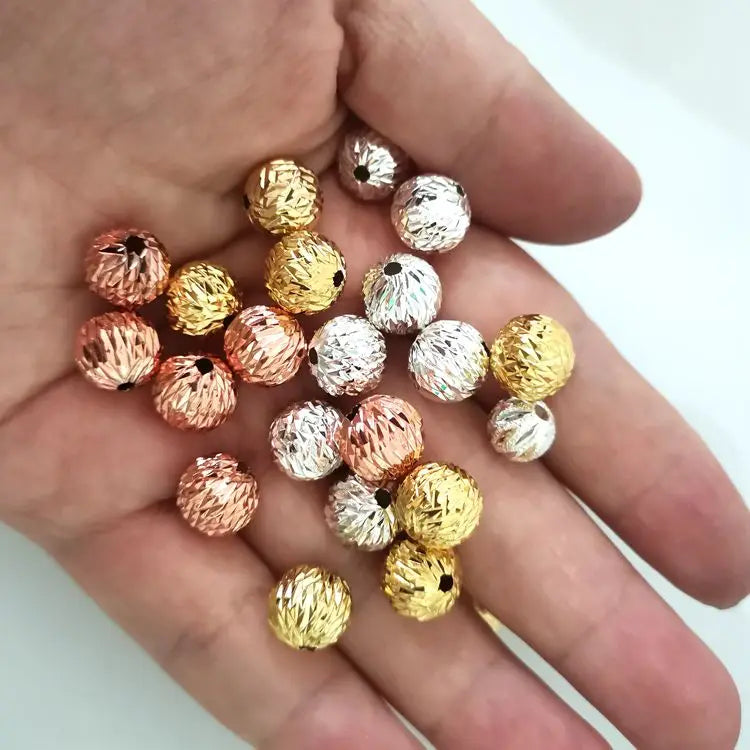 Jewelry Making Brass Spacer Pumpkin Beads Connector for Necklace Bracelet Findings Accessory