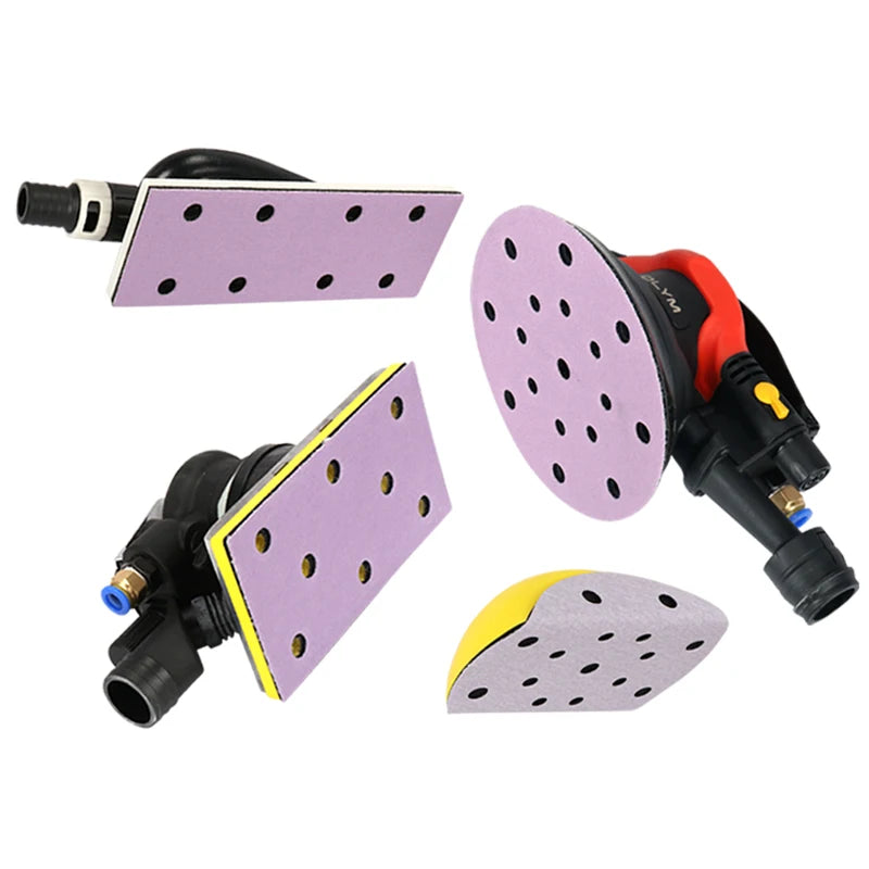 6 Inches 17 Holes RMC Brand Grinding and Polishing Paper Round Sandpaper square Sandpaper for Car Paint