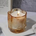 Luxury Twist Glass Jars Bougie Essential Oil Scented Soy Wax Candle