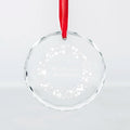 HDW Wholesale Crystal Glas Blank Ornaments Crystal Christmas Ornaments Round Glass Ornament for Home Decoration