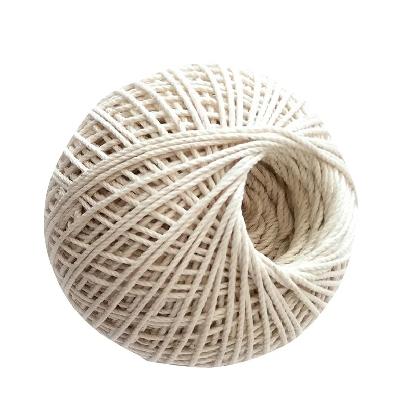 High Quality 3mm 100% Natural Cotton Rope Twine String for DIY Craft Knitting