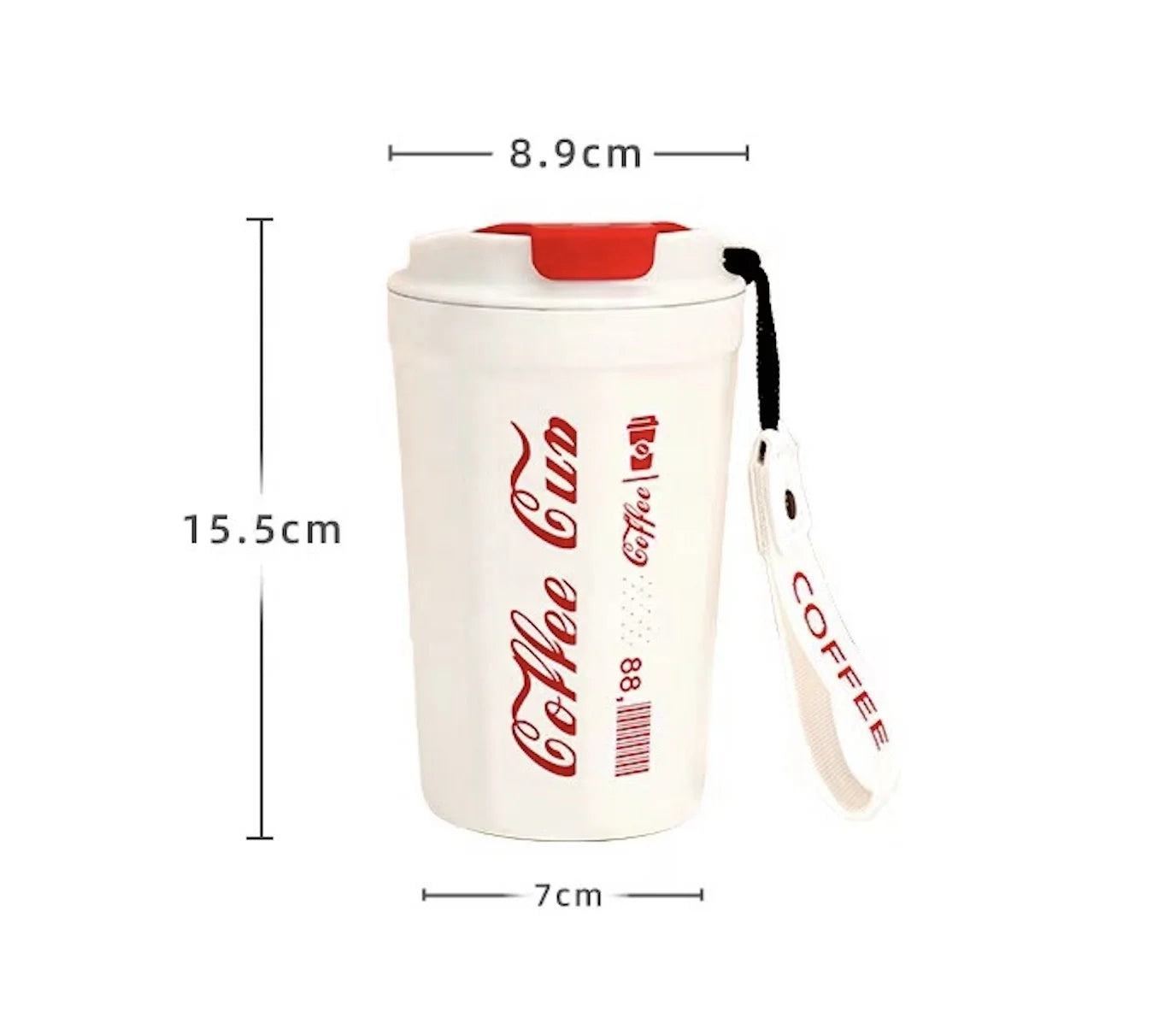 YEWAY Tasse a Cafe New Stainless Steel Double Drinking Coffee Cup Double Layer Stainless Steel Handy Coffee Tumbler Cup