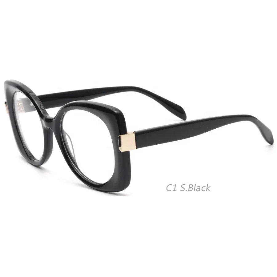 1328 New Fashion Trendy Optical Eyeglasses Thick Oversize Big Frame Glasses
